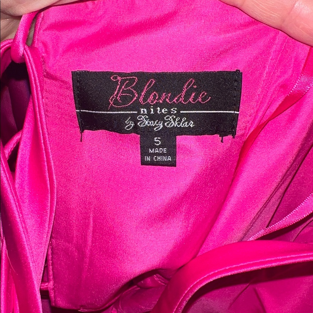 Blondie Nites Pink Mini Dress - Picture 5 of 7